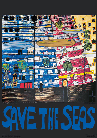 Red de zeeën door Friedensreich Hundertwasser
